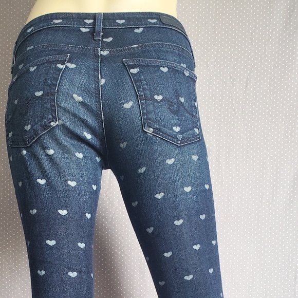 💄TAKE IT SALE💋AG Stevie Heart Print Jeans - Picture 4 of 6